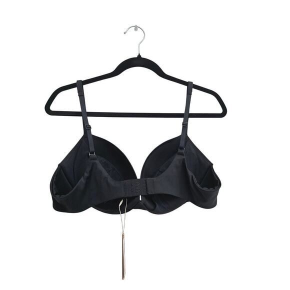 NWT SKIMS T-Shirt Push-Up Bra Size 40D Black Removable Pads Buttery Soft Support - Picture 3 of 9